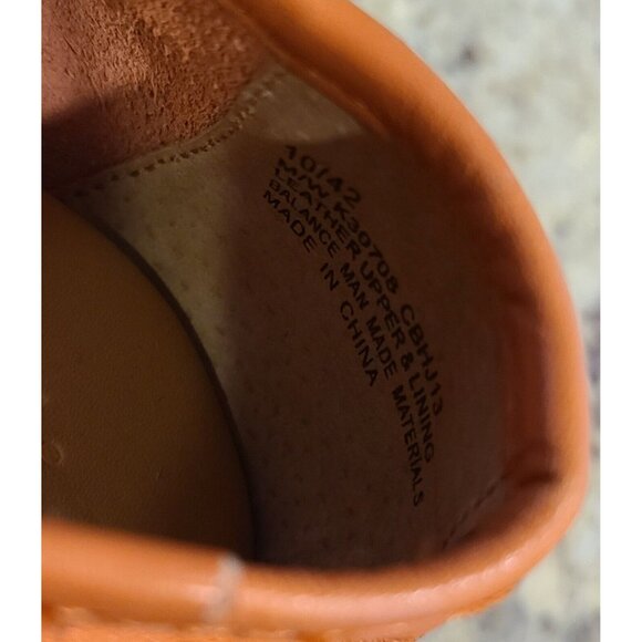 Korks Kork Ease Flats Leather Orange Nessa Women's Sz 10/42 Balet Flats Vented - Picture 5 of 10